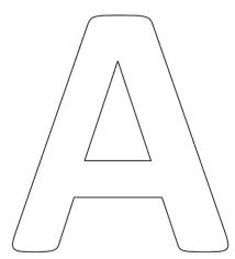 Cut out letter l large printable bold cut out letters � skincense.co #365130. Alphabet And Numbers Large Block Letters Upper And Lowercase By A Pedi Pt