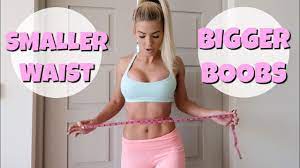 Bigger BOOBS & Smaller WAIST | Full Workout & Tips - YouTube