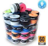 [Light-Tac] Solid Color Racket Grip Tape for Tennis (60 Grips)