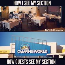 Campers Server Life Server Humor Restaurant Humor