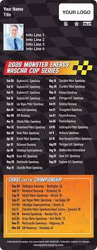 Nascar zwaait groene vlag met spookrace in darlington. 2020 Quickmagnet Nascar Schedule Magnets House Of Magnets