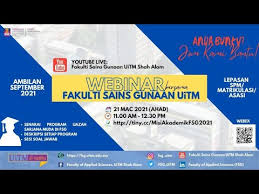 2) syarat kelayakan program pengajian ke. Taklimat Program Sarjana Muda Fakulti Sains Gunaan Universiti Teknologi Mara Youtube
