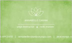 Whether you are a personal trainer, yoga class instructor or own a gym, these cards can greatly increase your referrals. Green Lotus Yoga Business Card Business Cards