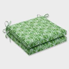 20 X 20 X 3 2pk Lanova Palm Squared Corners Outdoor Seat Cushions Green Pillow Perfect Green Pillows Outdoor Chaise Lounge Cushions