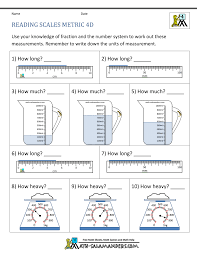 4th grade measurement worksheets