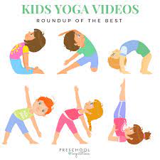 Easy yoga poses for kids include mountain pose, warrior two, and rag doll. The Best Kid Yoga Videos Preschool Inspirations