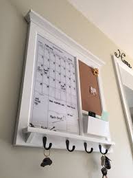 Framed Kitchen Or Office Dry Erase White Calendar With Etsy Wall Organization Home Command Center Mail Organizer Wall