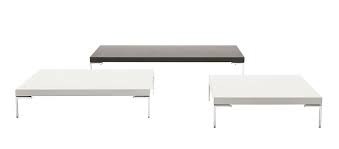 50 and 140 cm, which make them the ideal choice either as coffee tables in front of the sofa or as occasional tables. Contemporary Coffee Table Charles B B Italia Plywood Cast Aluminum Rectangular