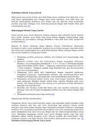 Jelaskan mengenai sifat independent dan apa bedanya dengan dependence auditor sifat yg harus dimiliki akuntan public, sehinbgga ia dapat memberikan pendapataudit terhadap laporan keuangan sesuai dengan penugasan yang diberikan. Kelebihan Metode Tanya Jawab
