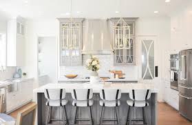 Nov 04, 2020 · upper kitchen cabinets with transparent glass doors let you put things on display while keeping everything safe inside, protected from dust and other things. Light Gray Cabinets With Seeded Glass Doors Transitional Kitchen