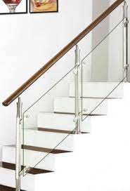 Outstanding Staircase Steel Railing Designs With Glass And Wooden Handhold Picture 93 Steel Railing Design Railing Design Glass Stairs Design