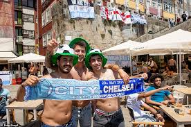 Chelsea claimed their second champions league title thanks to a goal from record signing kai havertz. Chelsea And Man City Fans Enjoy Boozy Day In Porto Sun Ahead Of Tomorrow S Champions League Final Info Magzine