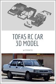 3d printable car turkish tofas sahin regata fiat stl file 3d print model fiat rc car parts car