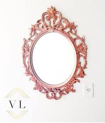 Ikea Ung Drill Mirror In Rose Gold I Used The Design Master Rose Gold Spray Paint Rose Gold Wall Decor Gold Spray Rose Gold Painting