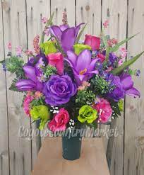 Homeleo 3 pack solar decorative rose stake lights for porch outdoor decor garden memorial cemetery backyard flower bed decoration mother's day grandma gifts(pink,yellow,blue). 154 Memorial Day Flowers Ideas Flowers Cemetery Flowers Grave Flowers