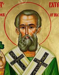 7x10cm"Saint Patrick icon, Handmade Greek Orthodox Catholic icon of St  Patrick, Byzantine art wall hanging icon wood plaque, religious decor"