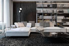 Room ideas luxury apartment design by alexandra fedorova. Three Luxurious Apartments With Dark Modern Interiors Apartment Design Living Room Interior Apartment Interior