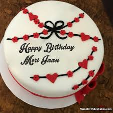 The Name Meri Jaan Is Generated On Happy Birthday Images Download Or Share With You Happy Birthday Cake Images Happy Birthday Cakes Birthday Cake With Photo