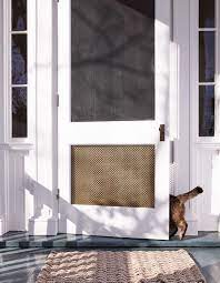 This screen door protector is designed to keep dogs and pets out of your home without damaging the screen or blocking the doorway. Try Our Editor S Idea For Protecting The Bottom Of A Screen Door Screen Door Diy Screen Door Screen Door Repair