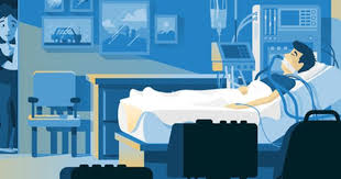 Hospital Scene Hospital Cartoon Medical Illustration City Drawing