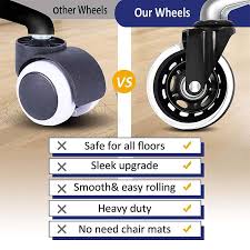 For those of you who are not keen on buying a new office chair for carpet and hardwood floors, we have two simple solutions that can offer protection for most flooring types. Suitable For Ikea Casters 10 Mm Rod 3 Inches Rubber Casters Monkemo Monkemon