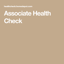 Associate health check home depot. Associate Health Check Health Check Health Association