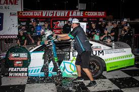 Not only did Treyten Lapcevich make his first ever trip to Cook Out Victory  Lane, he needed a lift to get there 😏 There's no better place to snag one  than North