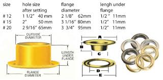 Size Charts Curtain Grommets Micron Group Inc