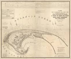 1836 Cape Cod Map Massachusetts
