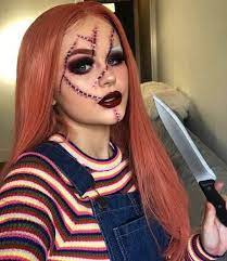 Female Chuckie Halloween Makeup Costume Genderbend Horror Special Effects Sfx Halloween Costumes Makeup Halloween Makeup Scary Cool Halloween Makeup