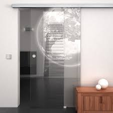 glasschiebetur gelasert mit motiv erde schiebetur glas glasschiebetur schiebe tur