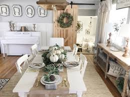 The kitchen cabinet also makes this room fantastic. Farmhouse Dining Room Fall Decor Ideas Home Bunch Interior Design Ideas