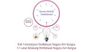 Zaman masyarakat melayu tradisional, wujudnya kerajaan dan negeri krn adanya raja. Bab 3 Kesedaran Pembinaan Negara Dan Bangsa By Aisyah Syahirah160993