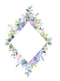 Lilac Roses And Succulents Floral Cliparts Lilac And Purple Etsy Floral Border Design Flower Border Flower Clipart