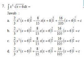 Integral tentu dan integral tak tentu. Contoh Soal Integral Akar