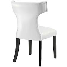 curve vinyl dining chair contemporary
