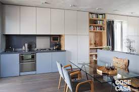 Monolocale Di 45 Mq Un Mini Appartamento Arredato Su Misura Cose Di Casa Arredamento Monolocale Appartamento
