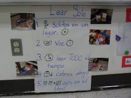 leer solo anchor chart dual language daily five dual