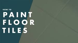 Use painter's tape to keep the sheet in place. How To Paint Floor Tiles Youtube