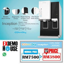 The home water purifier that reduces up to 99.9 percent of contaminants such as lead, vocs, turbidity, mercury, cyst, chloramine, and aesthetic chlorine.* Coway Water Purifier Inception Demo Set Shopee Malaysia