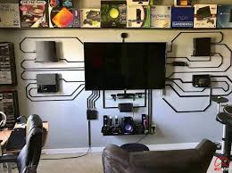 Screenshot From R Gaming Thought We Could Appreciate It Here Too Wall Mounted Consoles Playstation4 Ps4 Sony Vid Game Room Design Gamer Room Room Setup