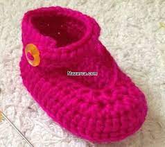 Pembe Tig Isi Bantli Resimli Bebek Patigi Orme Nazarca Com Orgu Bebek Patikler