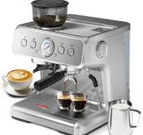 LHRIVER Coffee Maker, 15 Bar, Semi-Automatic, Intelligent Temperature Control, Overheat Protection, Auto Shut-Off, Large 2.8L Water Tank, Dual Cup ...