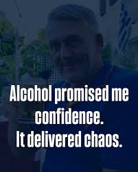 For years I chased that first drink feeling. That warm hit of false  courage. That quick fix. That little nudge that told me I was funnier,  sharper, more relaxed. But the truth