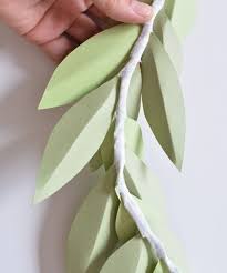Diy Paper Leaf Garland Centsational Style Paper Leaves Leaf Garland Diy Garland