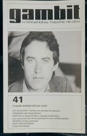 Gambit International Theatre Review Volume 11 Number 41. Howard Barker  Special