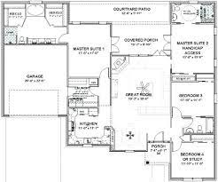 Single Level House Plans With Two Master Suites Fascinating 6 Bedroom 2 Master Suite House Plans Single Level House Plans House Plans One Story New House Plans