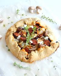 Rustic Goat Cheese Chorizo Wild Mushrooms Galette Egg Free Del S Cooking Twist Recipe In 2020 Galette Recipe Galette Homemade Hot Pockets