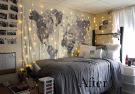 Tired of the same old flourescent dorm room lighting? 14 Seriously Impressive Girl Dorm Room Layout Ideas