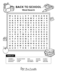 Maybe you're looking to explore the country and learn about it while you're planning for or dreaming about a trip. Free Printable Back To School Word Search Download It At Https Museprintables Com Downl Kids Word Search Free Printable Word Searches Word Search Printables